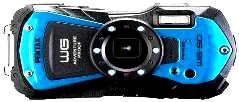 Appareil photo compact numrique Pentax WG-90 Bleu et Noir - 1